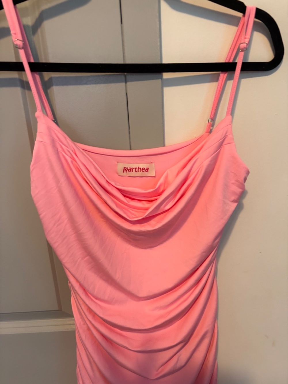 Parthea Pink Ruched Bodycon Dress - Picture 11 of 12
